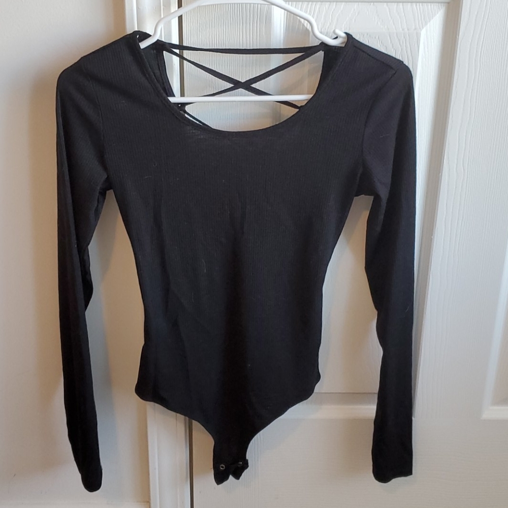 Black Long Sleeve Bodysuit